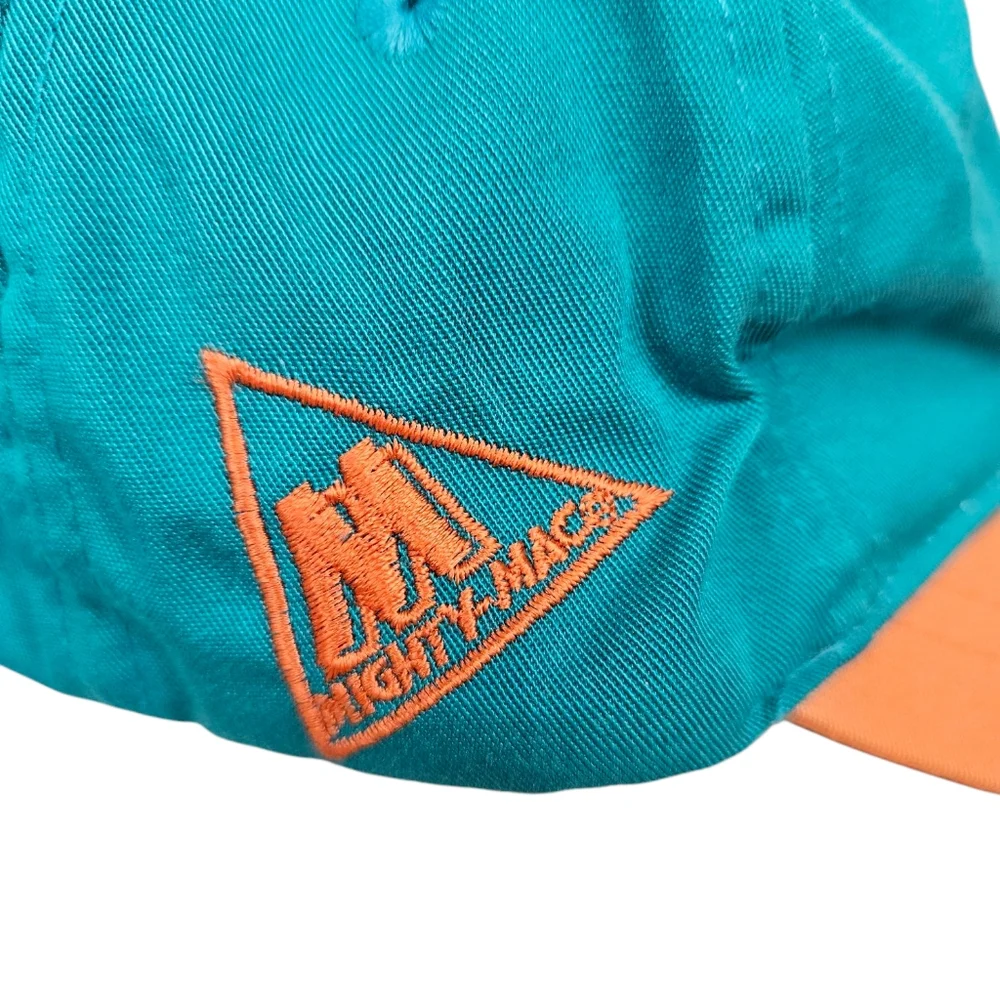 Vintage 90 Mighty Mac Retro Miami Dolphins NFL Football Snapback Hat Cap Toddler